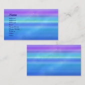 © P Wherrell stilvolle modische rosa blaue Visitenkarte (Vorne/Hinten)