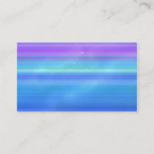 © P Wherrell stilvolle modische rosa blaue Visitenkarte (Rückseite)