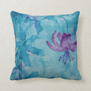 © P Wherrell Trendy stilvolle schleppende lila Kissen