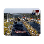 PA0003 Amerika - Panama - Kanallappen - Panoramaau Magnet (Horizontal)