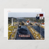 PA0003 Amerika - Panama - Kanallappen - Panoramaau Postkarte (Vorne/Hinten)