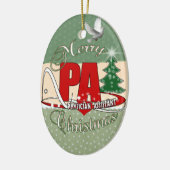 PA-ARZT-BEHILFLICHE FROHE WEIHNACHTEN KERAMIK ORNAMENT (Links)