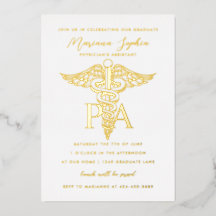 PA Arztassistent Caduceus Abschluss Gold