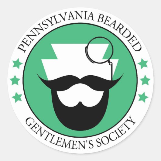 PA Bearded Gentlmen's Sticker (Vorderseite)