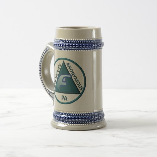 PA-Bier Stein Bierglas (Vorderseite Links)