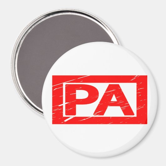 Pa Briefmarke Magnet (Vorderseite/Rückseite)
