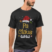 Pa Claus Pajama Familie Matching Weihnachten Weihn T-Shirt (Vorderseite)