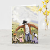 Pa-Crow Vatertagskarte Karte (Gelbe Blume)