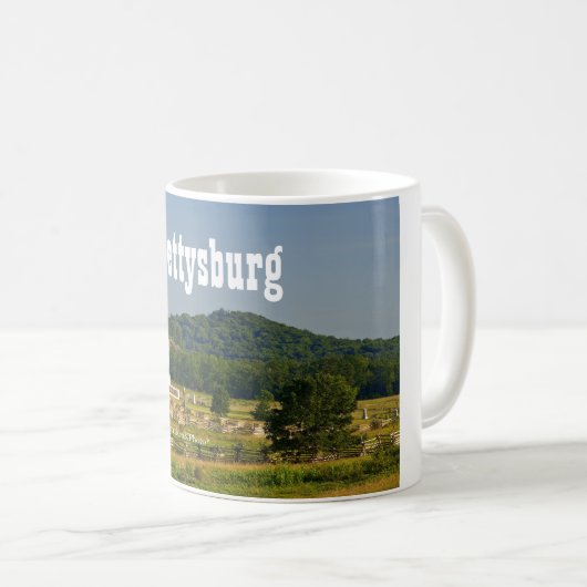 PA-Denkmal an Gettysburg-Tasse Kaffeetasse (VorderseiteRechts)