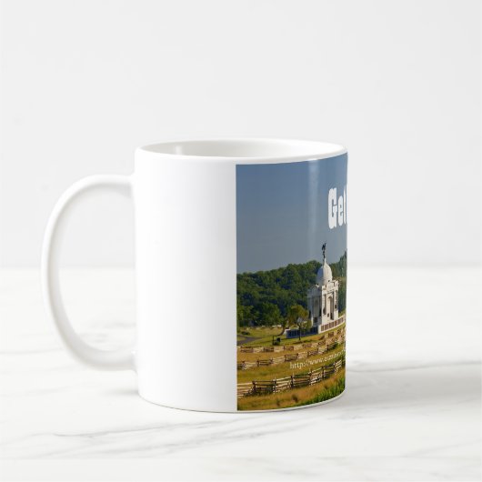 PA-Denkmal an Gettysburg-Tasse Kaffeetasse (Links)