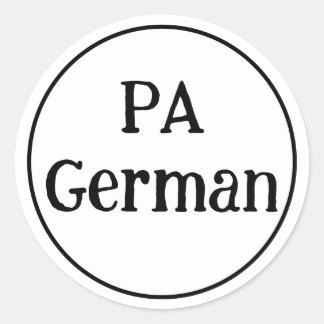PA Deutsche runde Aufkleber