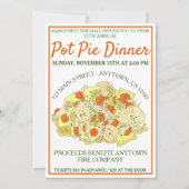 PA Dutch Fire Hall Pot Pie Abendessen Abendessen A Einladung (Vorderseite)