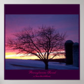 Pa Farm Sunset Poster (Vorne)