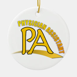 PA-LOGO-ARZT-BEHILFLICHE WEIHNACHTSverzierung 2 Keramikornament