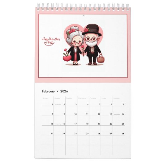 Pa & Ma (The Old People) Fun 2026 Calendar Kalender (Feb 2026)