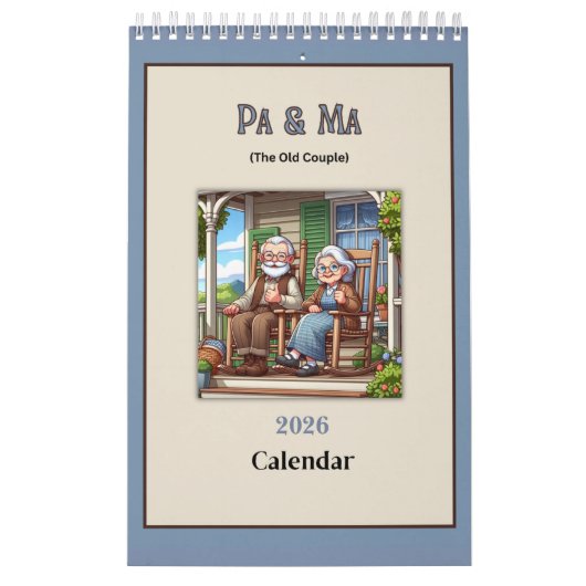 Pa & Ma (The Old People) Fun 2026 Calendar Kalender (Titelbild)