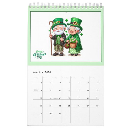 Pa & Ma (The Old People) Fun 2026 Calendar Kalender (Mär 2026)