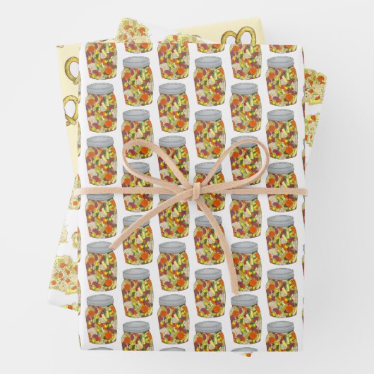 PA Niederländisch Amish Food Chow Soft Pretzel Pot Geschenkpapier Set (Beispiel)