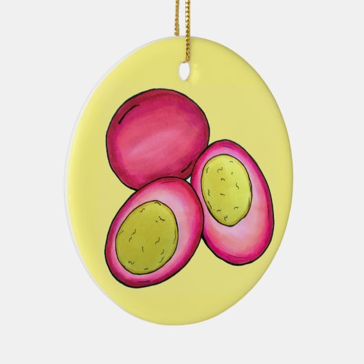 PA Niederländische Lebensmittel gepflückte, hartge Keramik Ornament (Rechts)