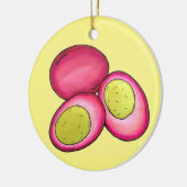 PA Niederländische Lebensmittel gepflückte, hartge Keramik Ornament (Links)