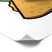 Pa-ninny Funny Panini Pun bietet eine niedliche Pa Poster (Ecke)