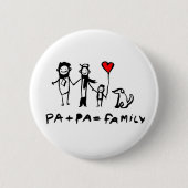 Pa + Pa = Familie Button (Vorderseite)