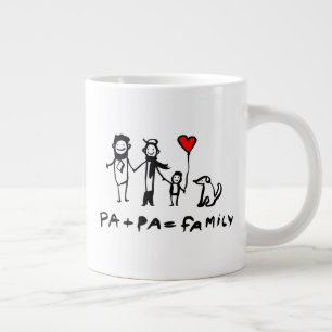 Pa + Pa = Familie Jumbo-Tasse