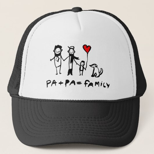 Pa + Pa = Familie Truckerkappe (Vorderseite)