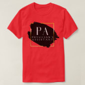 PA Physician Assistant Vers 1 Einzigartiger Minima T-Shirt (Design vorne)