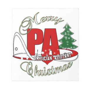 PA PHYSIZISISCHE HILFE MERRY CHRISTMAS NOTIZBLOCK