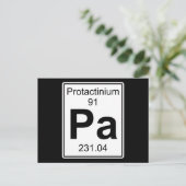 Pa - Protactinium Postkarte (Stehend Vorderseite)