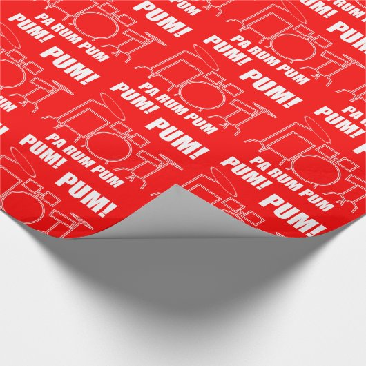PA-Rum Pum Pum Pum Geschenkpapier (Ecke)