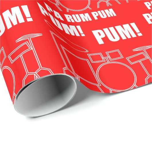 PA-Rum Pum Pum Pum Geschenkpapier (Rolleneckpunkt)