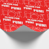 PA-Rum Pum Pum Pum Geschenkpapier (Ecke)