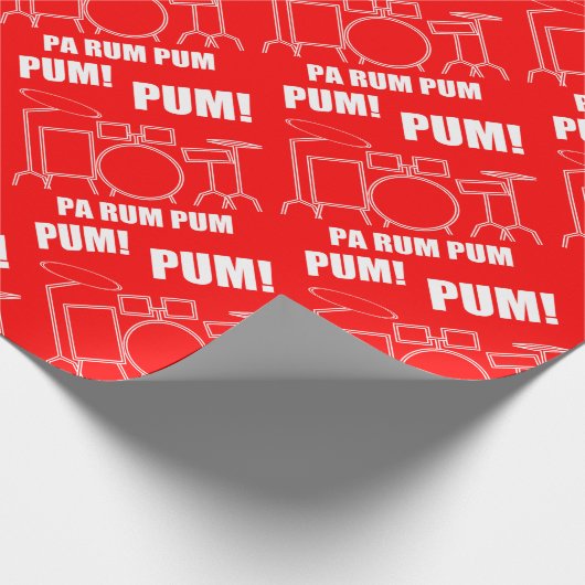 PA-Rum Pum Pum Pum Geschenkpapier (Ecke)