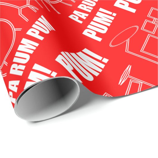 PA-Rum Pum Pum Pum Geschenkpapier (Rolleneckpunkt)