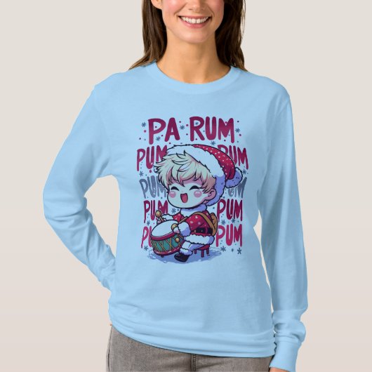 Pa Rum Pum Pum Pum Little Drummer Boy Funny Xmas T-Shirt (Vorderseite)