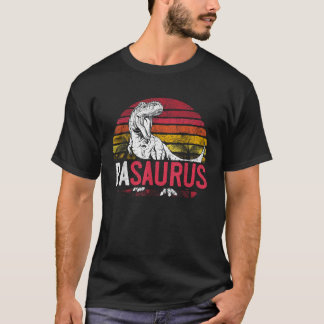 Pa Saurus Father's Day Pasaurus T Rex Dinosaur Gra T-Shirt