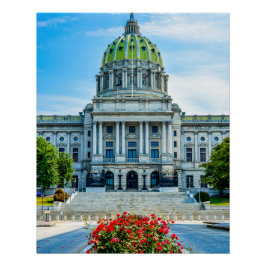 PA State Capitol Poster