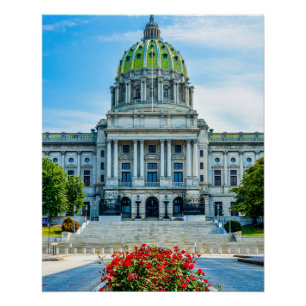 PA State Capitol Poster