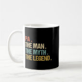 Pa The Man Myth Legend Shirt Funny Father Dad Chri Kaffeetasse (Links)
