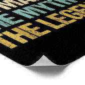 Pa The Man Myth Legend Shirt Funny Father Dad Chri Poster (Ecke)