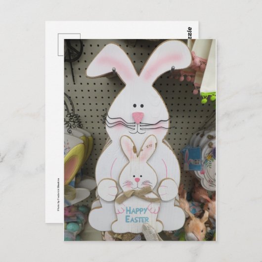 Pa und Little Bunny Postkarte (Vorne/Hinten)