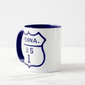 PA/US Landstraßen-Weg 1 Tasse (Vorderseite Links)