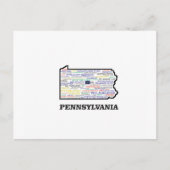 PA WORD STAAT POSTKARTE (Vorderseite)