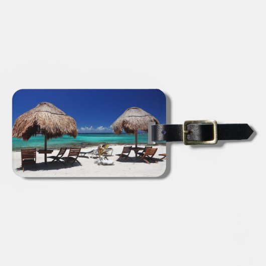 Paa Mul Strand Gepäckanhänger (Vorderseite horizontal)