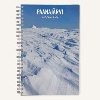 Paanajarvi Nationalpark Winter Schneelandschaft Notizblock