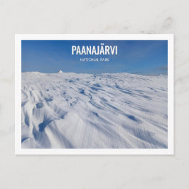 Paanajarvi Nationalpark Winterlandschaft Schnee Postkarte