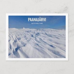 Paanajarvi Nationalpark Winterlandschaft Schnee Postkarte