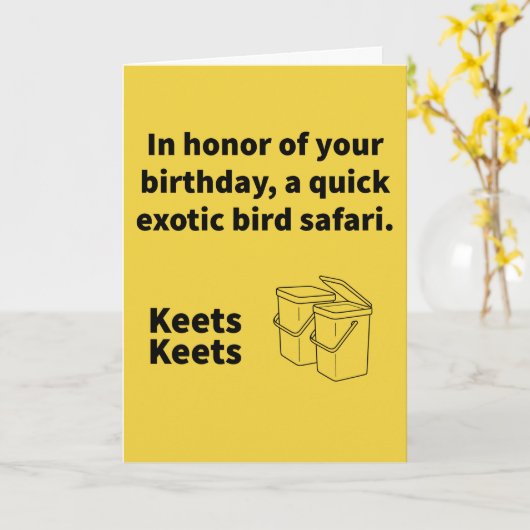 Paar A Kees - Geburtstag Karte (Gelbe Blume)